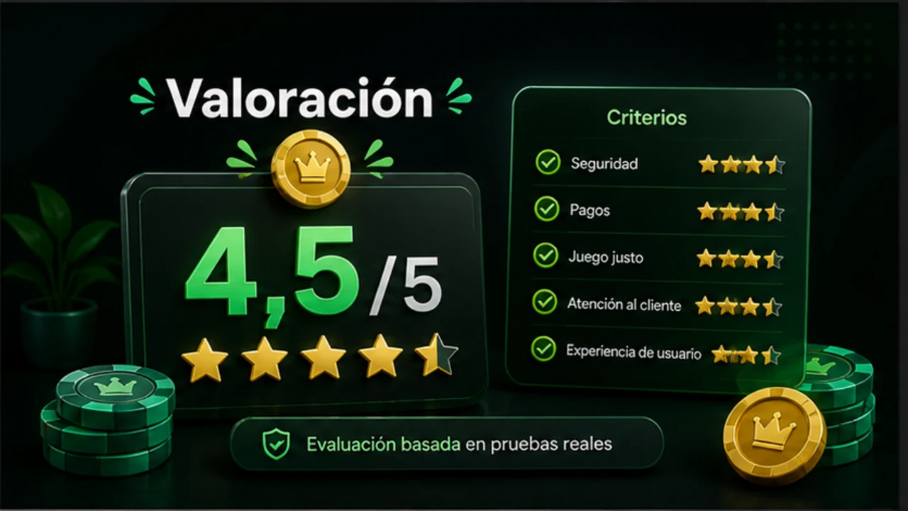 Ficha con los criterios de valoración editorial del operador analizado